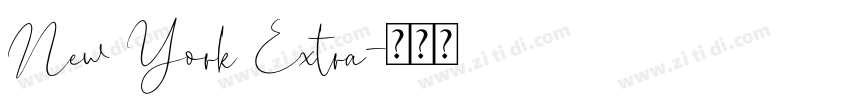 New York Extra字体转换
